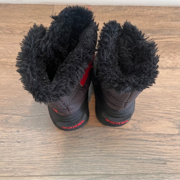 Sorel Toddler Kids Black Snow Commander Boots Sz 4 - Picture 4 of 6